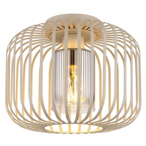 Plafonnier beige en métal, Jolanda