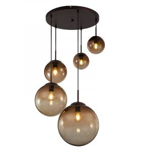 Suspension ambre en verre, Novia