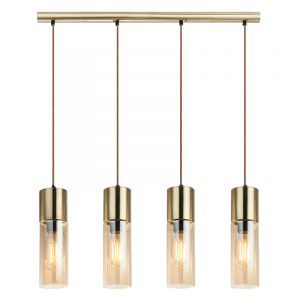 Suspension ambre en verre, Xena