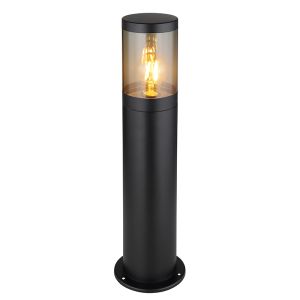 Luminaire extérieur noir en acier inoxydable, Lambert, IP44