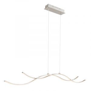 Suspension nickel en plastique, Terence, 30W, 3000K LED