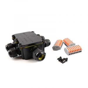 Coupleur de câble étanche 6 voies, avec prise Wago à l'intérieur, IP68