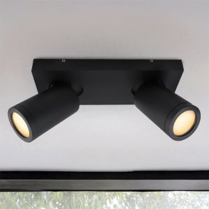 Spot plafond noir moderne, Kenan, IP44