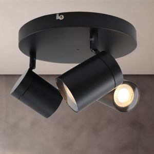 Spot plafond noir moderne, Ciara, IP44