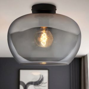 Plafonnier gris design, Vidro