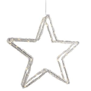 Poinsettia à LED 80 LED blanc chaud, IP44