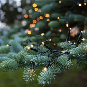 Lumières de Noël LED 7,2 m sur batterie, 96 lampes, intérieur et extérieur