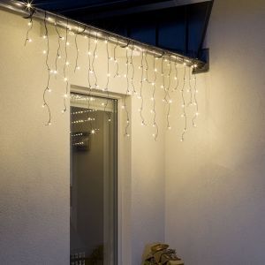3 mètres guirlande stalactite connectable, 70 cm de haut, blanc chaud, IP44, de base