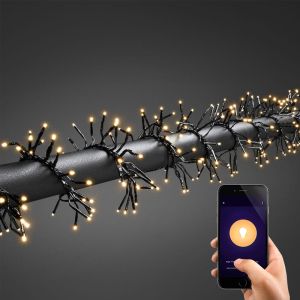 5,6 mètres guirlande cluster intelligent, 768 LED blancs chauds, application