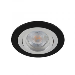 Spot encastré noir en aluminium, Heido