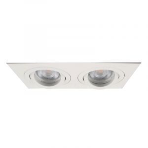 Spot encastré blanc en aluminium, Heido