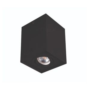 Spot en saillie noir en aluminium, Gord