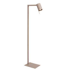 Lampe de bureau moderne taupe, Lesley, avec interrupteur