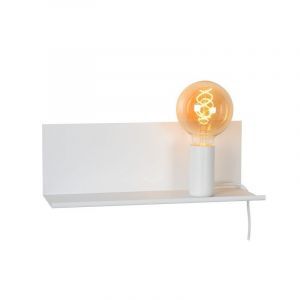 Applique murale moderne blanche, Sebo, avec interrupteur
