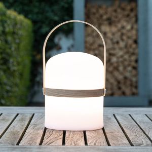 Luminaire extérieur moderne blanc, Joe, 3W, 2700K LED, IP44, avec interrupteur