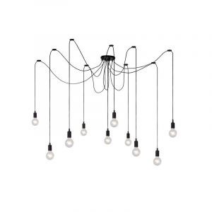 Suspension moderne noire, Fix