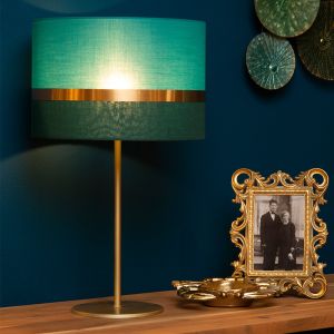 Lampe de table rétro verte, Extravaganza Tusse, avec interrupteur