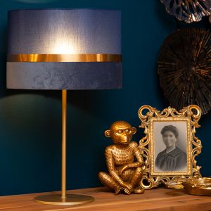 Lampe de table rétro bleue, Extravaganza Tusse, avec interrupteur