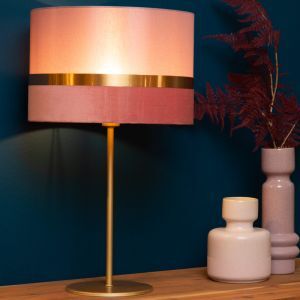 Lampe de table rétro rose, Extravaganza Tusse, avec interrupteur