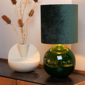 Lampe de table rétro verte, Esterad, avec interrupteur