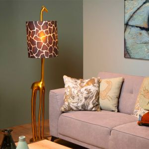 Lampadaire rétro marron, Extravaganza Miss Tall, avec interrupteur