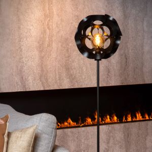 Lampadaire moderne noir, Hannelore