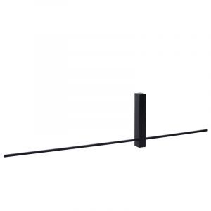 Applique murale moderne noire, Segin, 10W, 2700K LED