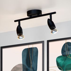 Spot plafond moderne noir, Caro