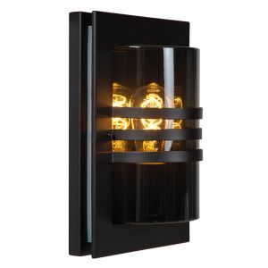 Luminaire extérieur moderne noir, Privas, IP44