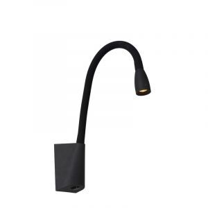 Applique murale moderne noire, Galen, 3W, 3000K LED, avec interrupteur