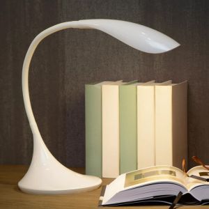 Lampe de bureau moderne blanche, Emil, 4,5W, 3000K LED, avec interrupteur