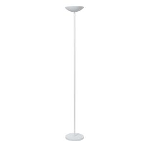 Lampadaire liseuse moderne blanc, Zenith, 20W, 3000K LED, avec variateur tactile