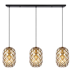 Suspension moderne dorée, Wolfram