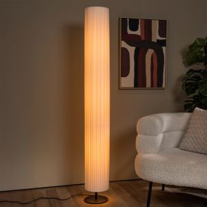 Lampadaire moderne blanc, Fold, avec interrupteur