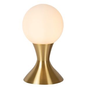 Lampe de table moderne dorée, Moya, avec interrupteur