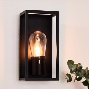 Applique murale moderne noire, Carlyn, IP54