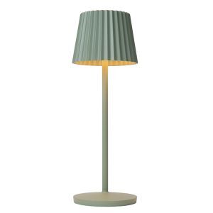 Lampe de table extérieur rustique verte, Justine, 2W, 2700K LED, IP54, avec variateur tactile