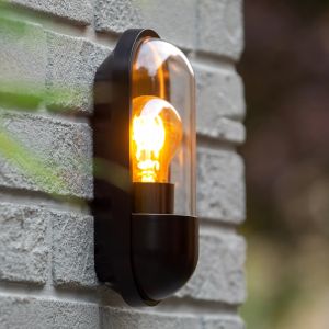 Luminaire extérieur classique noir, Capsule, IP54