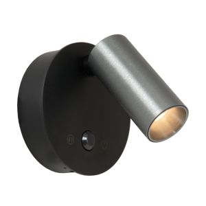 Applique murale rechargeable moderne grise, Toni, 2W, 2700-4000K, avec variateur tactile