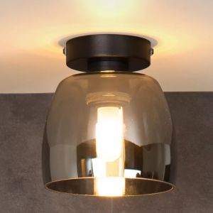 Lampe plafond rétro grise, Tyler, IP44