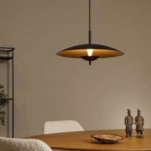 Suspension vintage noire, Vulcan, 9W, 3000K LED