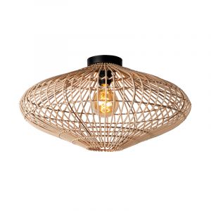 Lampe plafond rustique bois, Magali