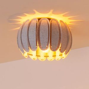 Lampe plafond moderne grise, Spencer