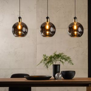 Suspension moderne grise, Julius