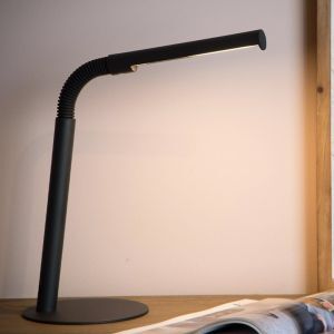 Lampe de bureau moderne noire, Gilly, 3W, 2700K LED, avec interrupteur