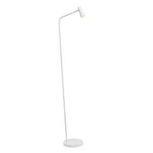 Lampadaire rechargeable moderne blanche, Stirling, 3W, 2700K LED, avec variateur tactile