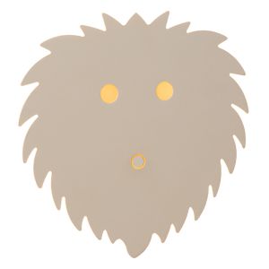 Applique murale pour enfants moderne beige, Charlie, 5W, dim to warm LED, avec variateur tactile
