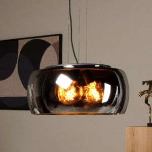 Suspension moderne grise, Olivia