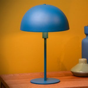 Lampe de table moderne bleue, Siemon, avec interrupteur