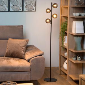 Lampadaire rétro vert, Tycho, avec interrupteur